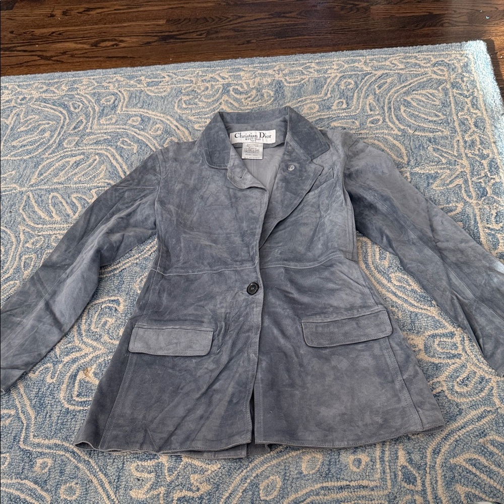 Christian Dior boutique calfskin jacket preowned sz 4